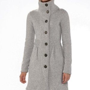 PATAGONIA Heather Gray Better Fleece Sweater Coat Long